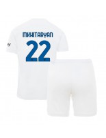 Inter Milan Henrikh Mkhitaryan #22 Venkovní dres pro děti 2023-24 Krátký Rukáv (+ trenýrky)